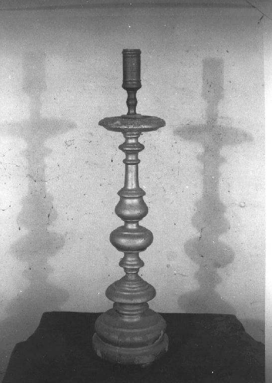 candeliere d'altare, serie - ambito emiliano (sec. XIX)