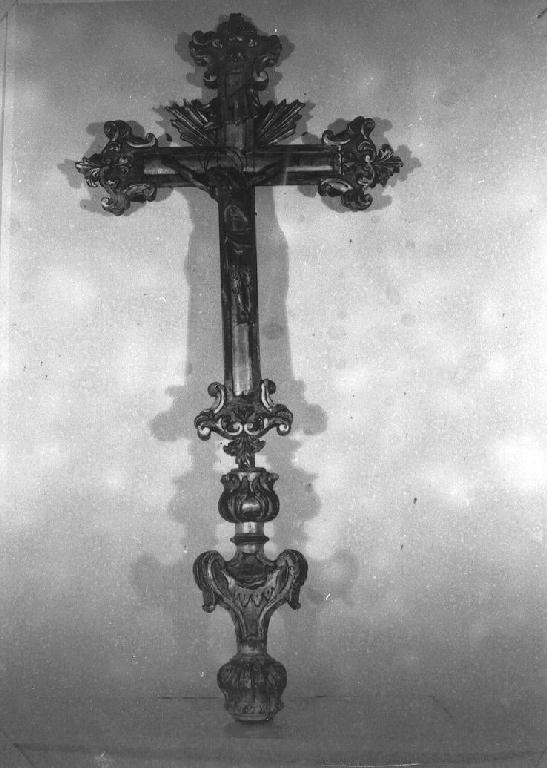 croce processionale - ambito emiliano (terzo quarto sec. XVIII)