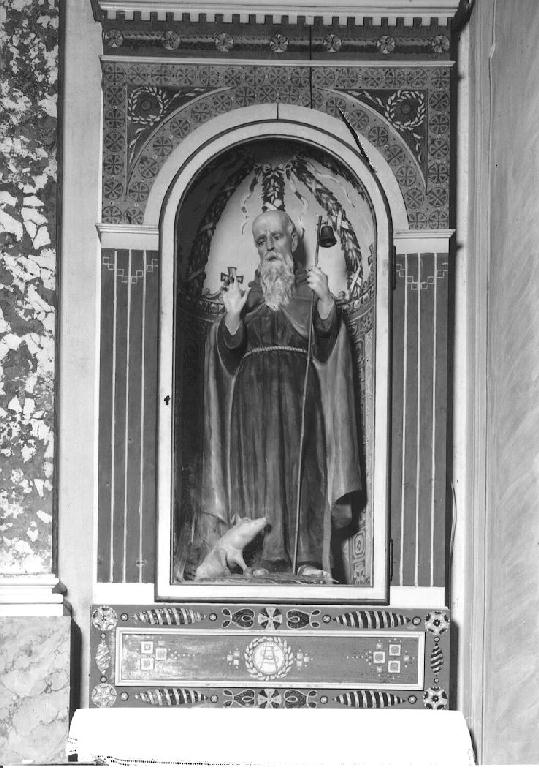 Sant'Antonio Abate (statua) - produzione faentina (ultimo quarto sec. XIX)