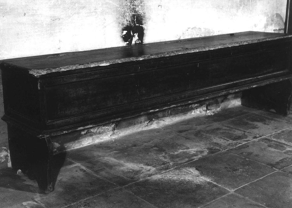 panca - ambito emiliano (seconda metà sec. XVII)