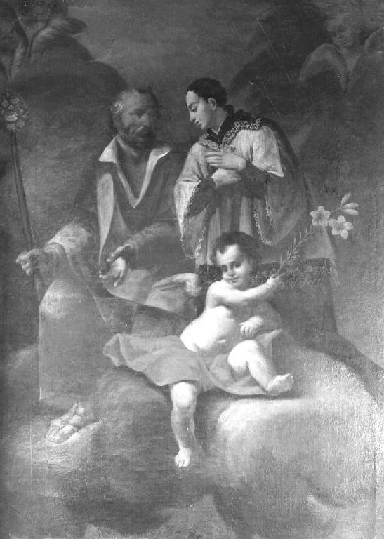 San Giuseppe e San Luigi Gonzaga (dipinto) - ambito emiliano (prima metà sec. XVIII)