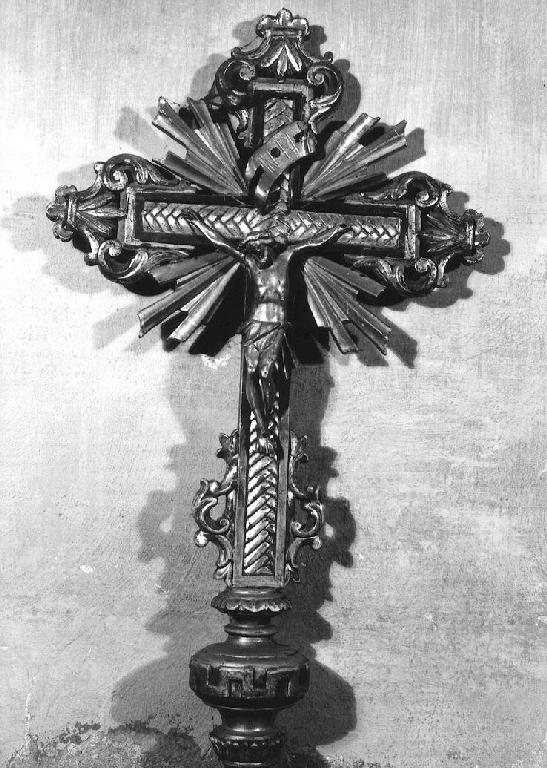 croce processionale - ambito emiliano (ultimo quarto sec. XVIII)