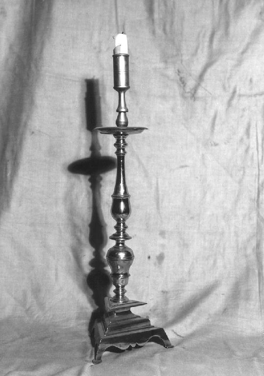 candeliere d'altare, serie - ambito emiliano (fine/inizio secc. XVIII/ XIX)