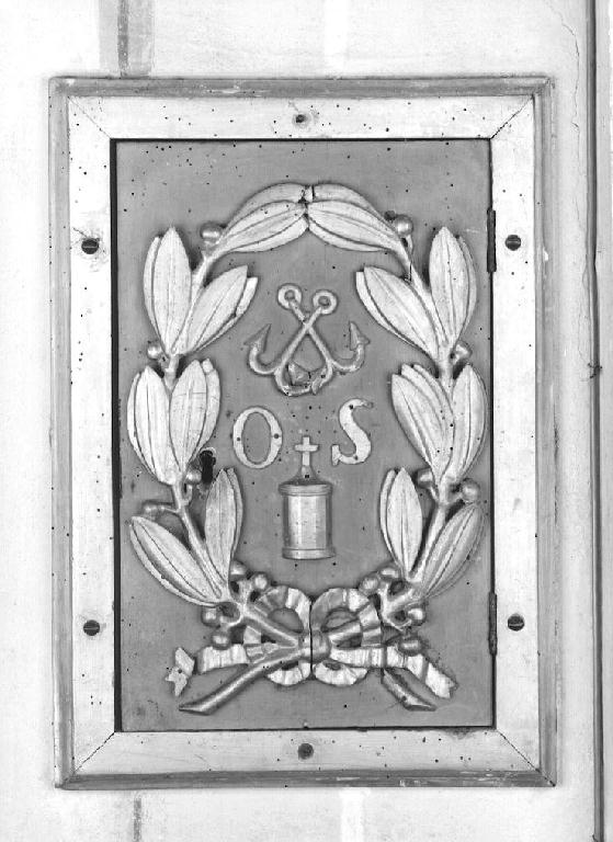 armadietto per oli santi - ambito parmense (secondo quarto sec. XIX)