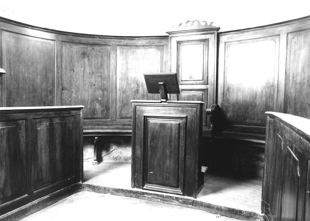 stalli del coro - ambito parmense (sec. XVIII)