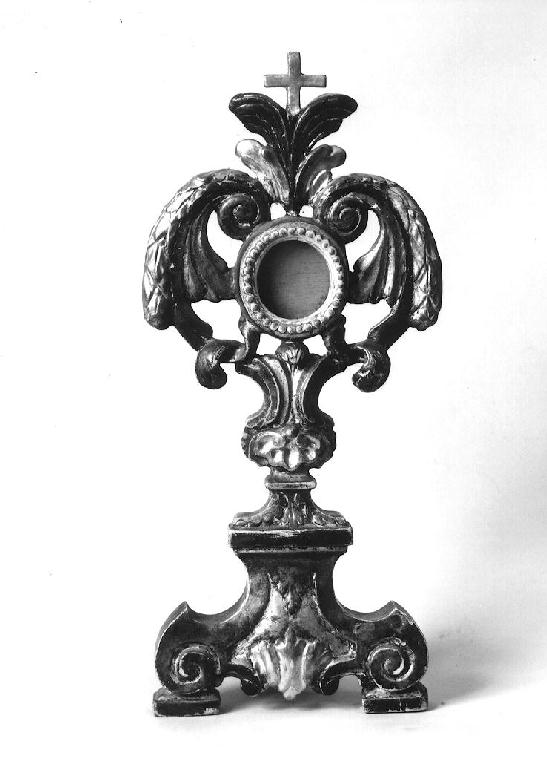 reliquiario - a ostensorio - ambito parmense (seconda metà sec. XVIII)