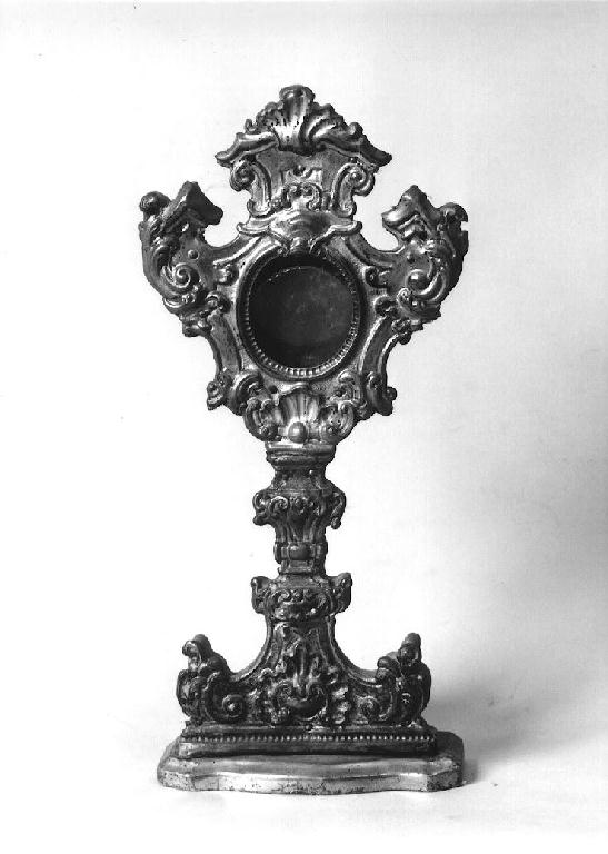 reliquiario - a ostensorio - ambito parmense (seconda metà sec. XVIII)