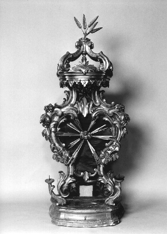 tronetto per esposizione eucaristica - ambito parmense (metà sec. XVIII)