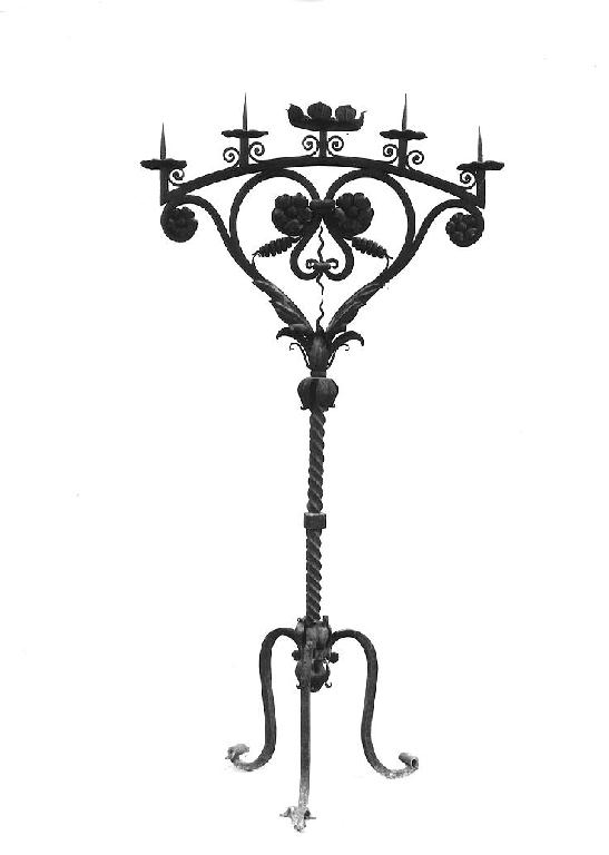 candelabro, serie - ambito parmense (fine/inizio secc. XIX/ XX)