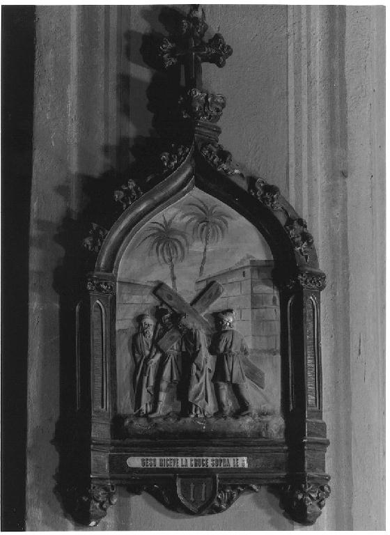 stazioni della via crucis (rilievo, serie) - ambito italiano (sec. XX)