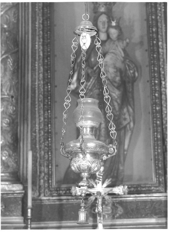 lampada pensile - manifattura emiliana (sec. XX)