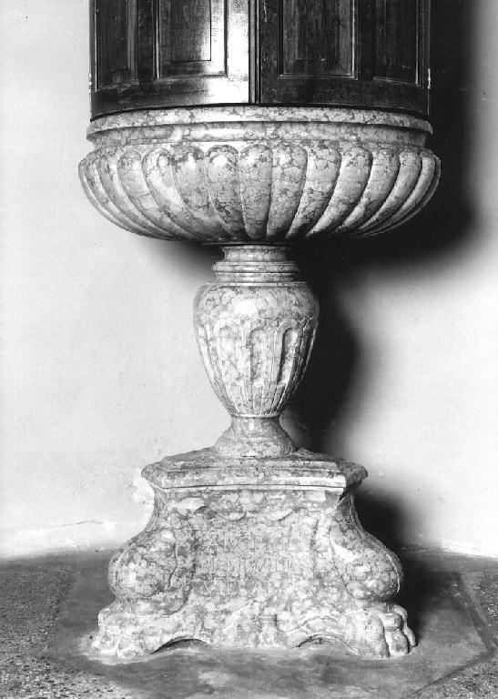 fonte battesimale - manifattura Italia settentrionale (sec. XVI)