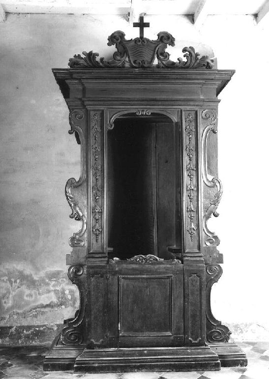 confessionale, serie - ambito parmense (prima metà sec. XVIII)