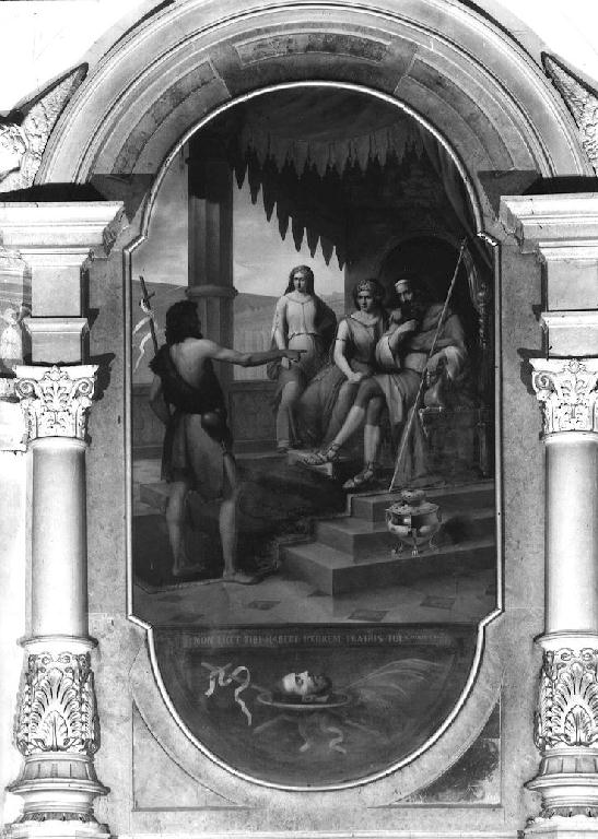 San Giovanni Battista ammonisce Erode ed Erodiade (dipinto) di Signorini Gaetano (sec. XIX)