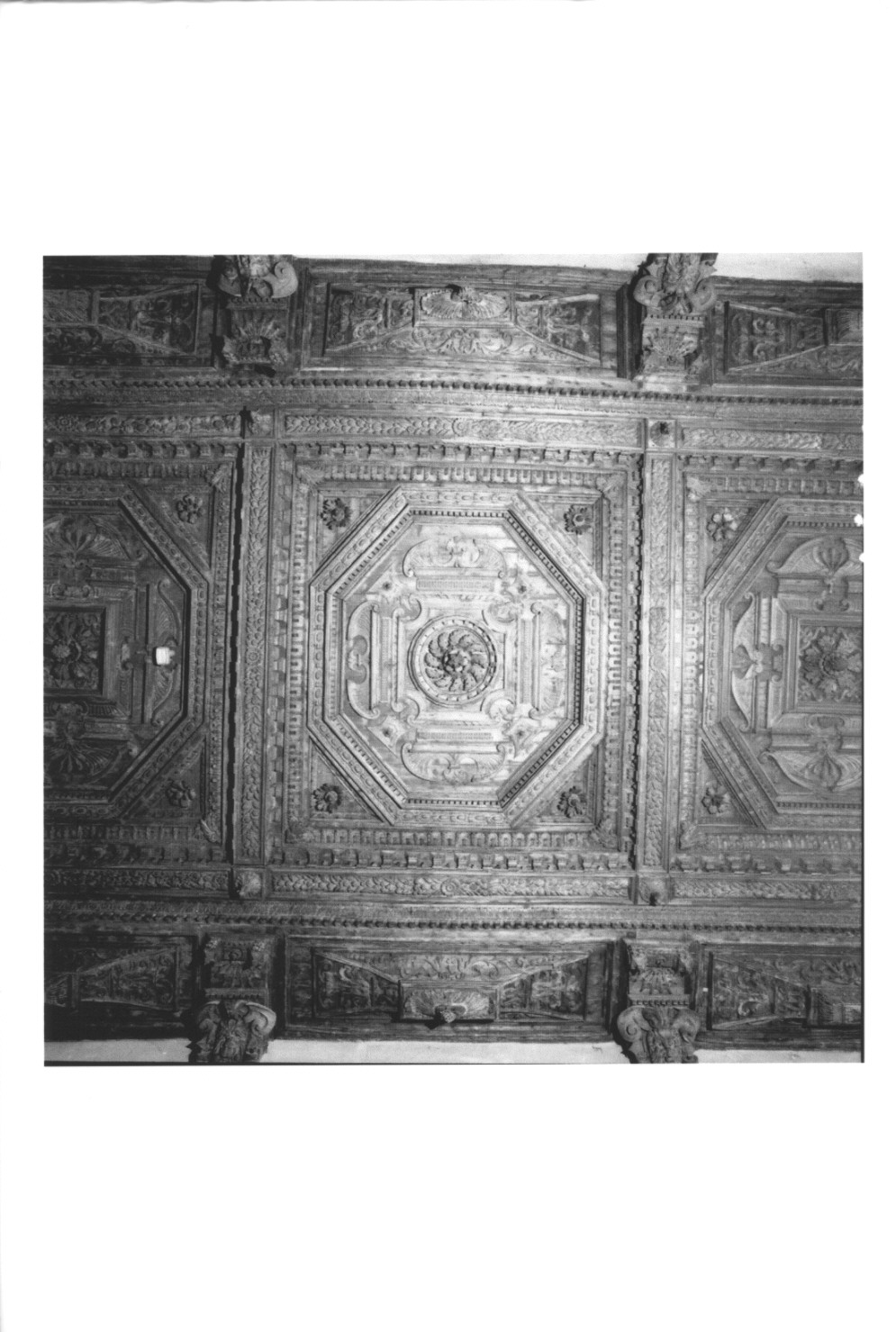soffitto a cassettoni di Zaniboni Lorenzo, Trioli Giacomo (sec. XVII, sec. XVII, sec. XVII)