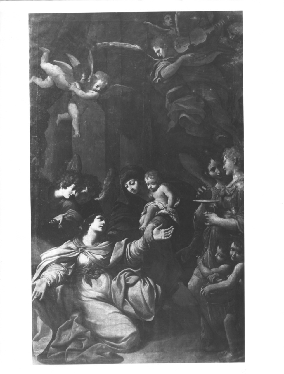 visione di Santa Caterina d'Alessandria (dipinto) di Spada Lionello (sec. XVII)