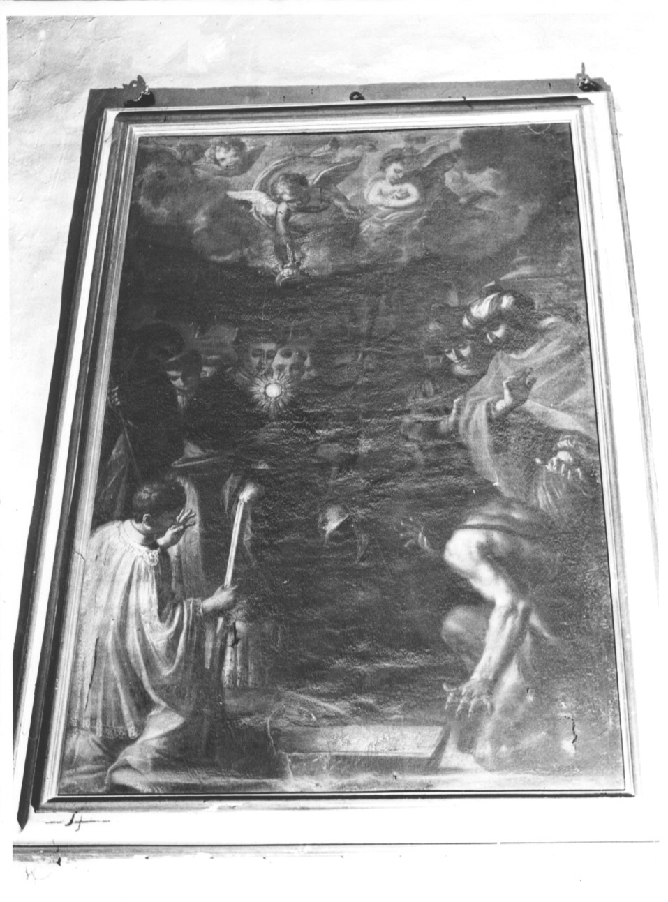 IL MIRACOLO DELLA SANTA EUCARESTIA (dipinto) di Ferramonti Lorenzo (sec. XVIII)