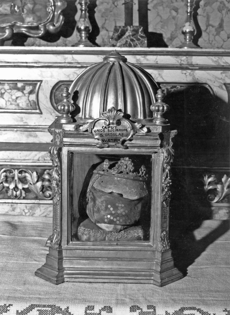 reliquiario a teca - a urna - produzione parmense (fine sec. XVIII)