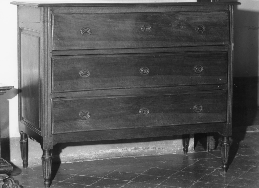 cassettone, serie - manifattura parmense (fine sec. XVIII)