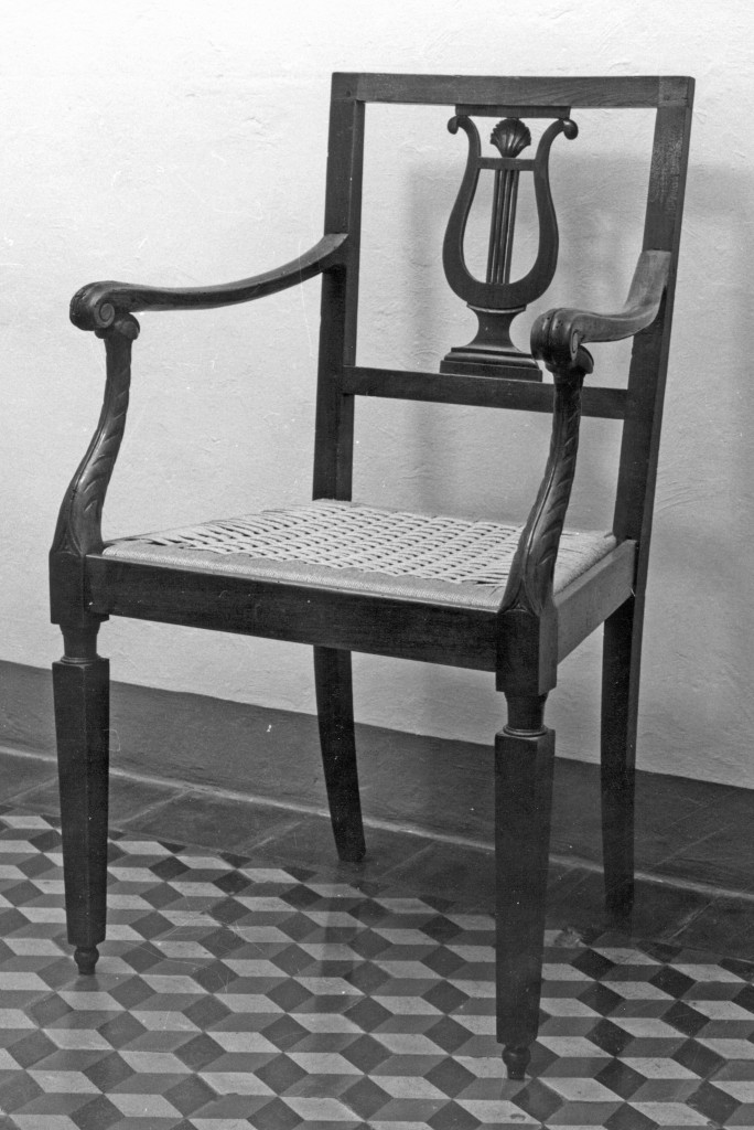 poltrona - manifattura parmense (inizio sec. XIX)