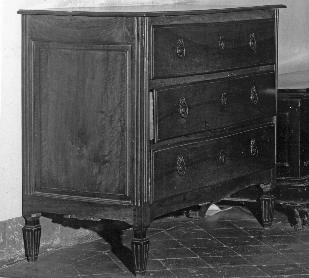 cassettone, serie - manifattura parmense (fine sec. XVIII)