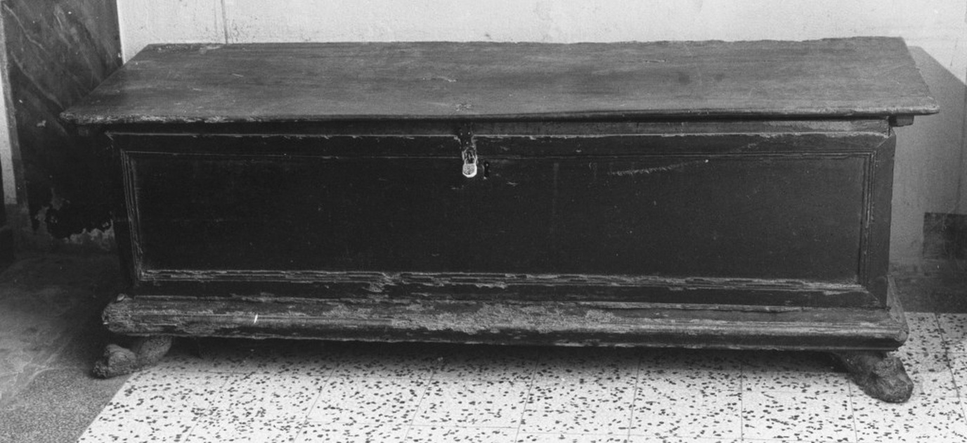 cassapanca - manifattura parmense (fine sec. XIX)