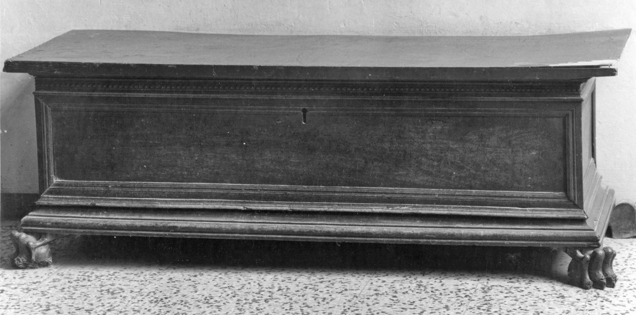 cassapanca - manifattura parmense (fine sec. XIX)