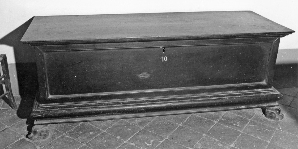 cassapanca, serie - manifattura parmense (fine sec. XIX)