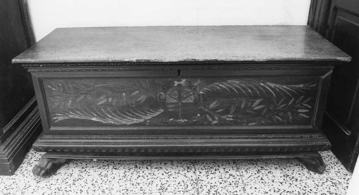 cassapanca - manifattura parmense (fine sec. XIX)