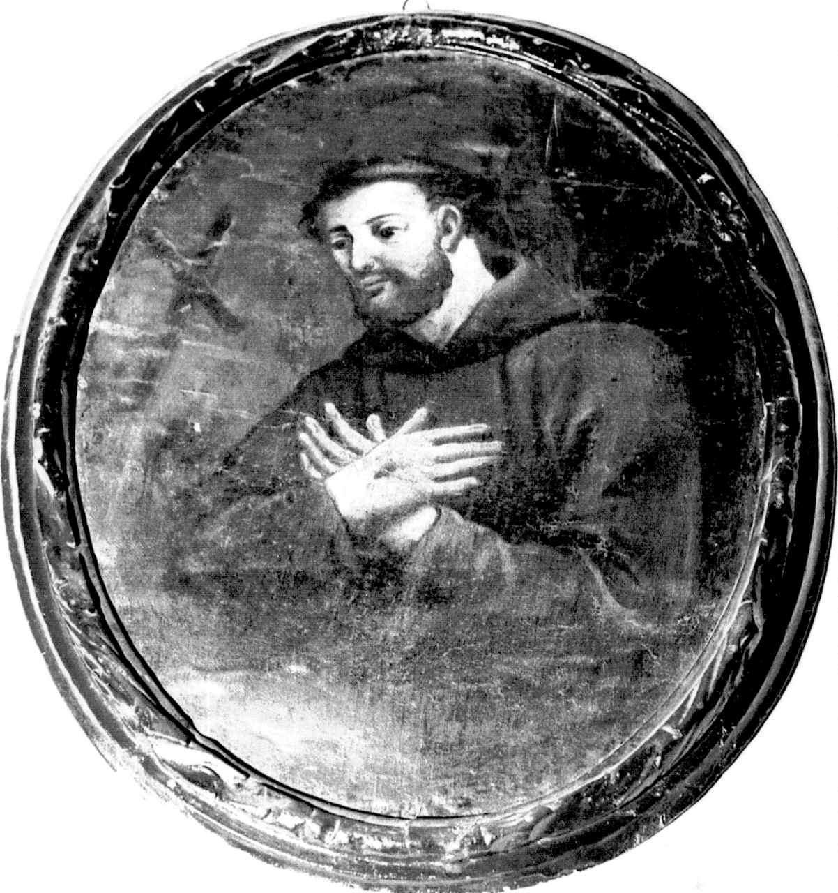 SAN FRANCESCO D'ASSISI MOSTRA LE STIMMATE (dipinto) - ambito parmense (prima metà sec. XIX)