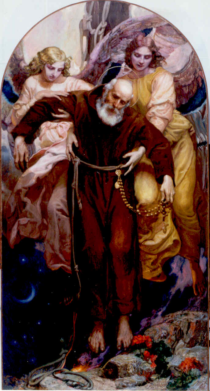 San Giuseppe da Leonessa (dipinto) di Szoldaticz Gyorgy (sec. XX)