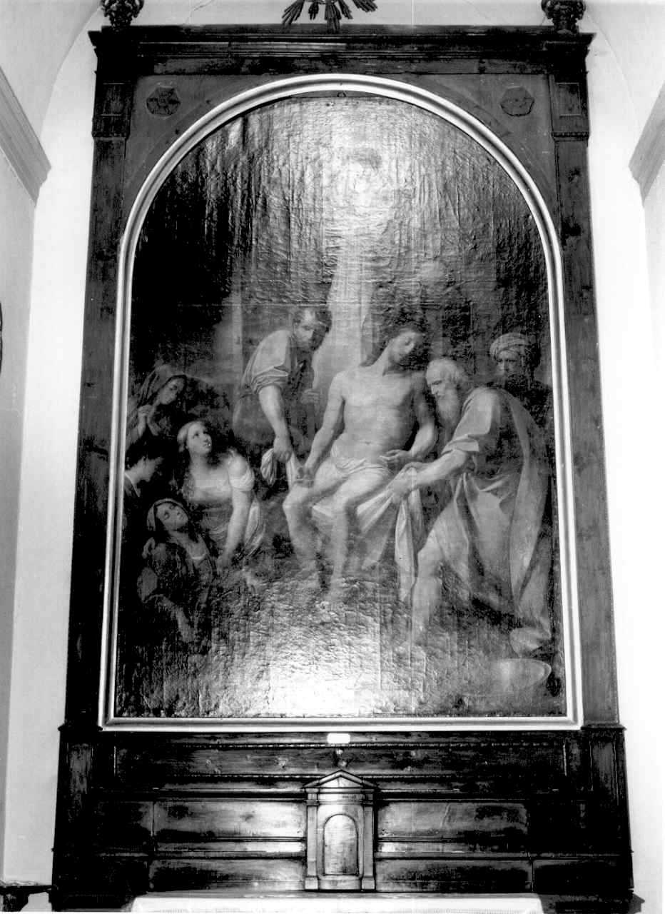LA DEPOSIZIONE, DEPOSIZIONE DI CRISTO DALLA CROCE (dipinto) di Martini Biagio (prima metà sec. XIX)