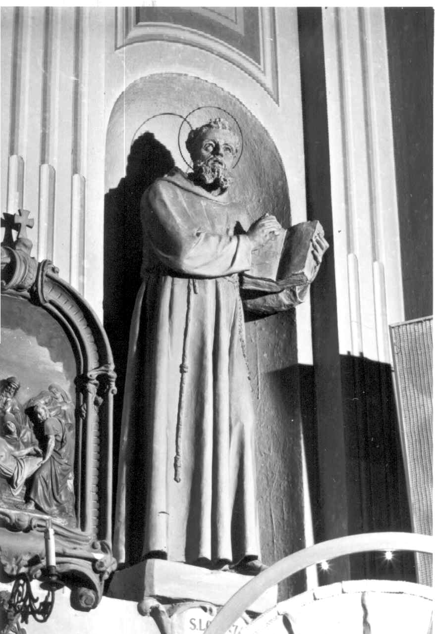 San Lorenzo da Brindisi (statua) di Brilla Antonio (ultimo quarto sec. XIX)