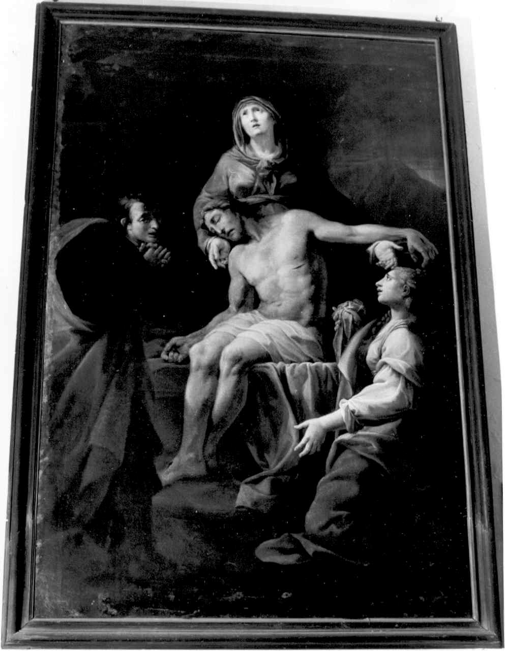 DEPOSIZONE DI CRISTO NEL SEPOLCRO (dipinto) di Muzzi Domenico (sec. XVIII)