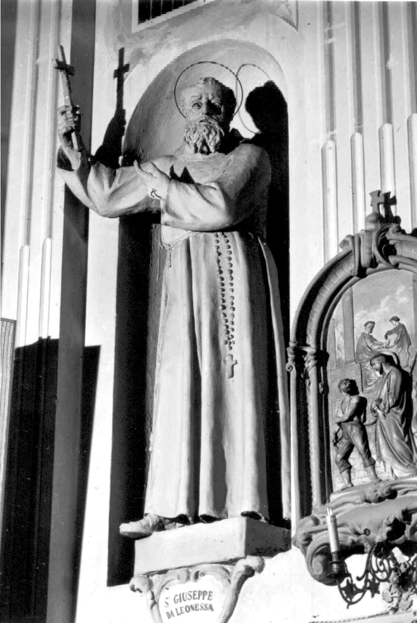 San Giuseppe da Leonessa (statua) di Brilla Antonio (seconda metà sec. XIX)