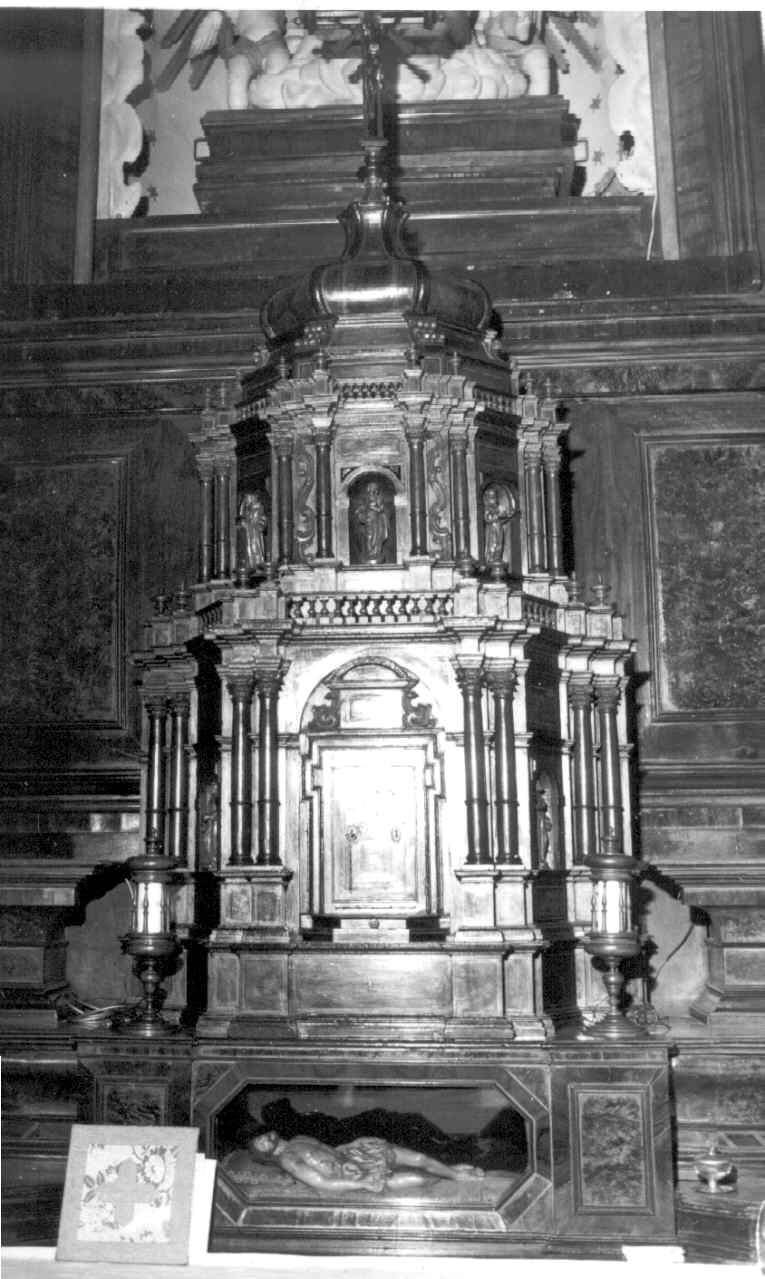 tabernacolo di Agostino da Trapani (attribuito), Vincenzo da Trapani (attribuito), Leone da Carpi (attribuito) (inizio sec. XVII, sec. XVIII)