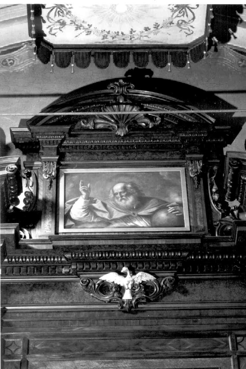 DIO PADRE BENEDICENTE (dipinto) di Carracci Annibale (attribuito), Barbieri Giovanni Francesco detto Guercino (scuola) (prima metà sec. XVII)