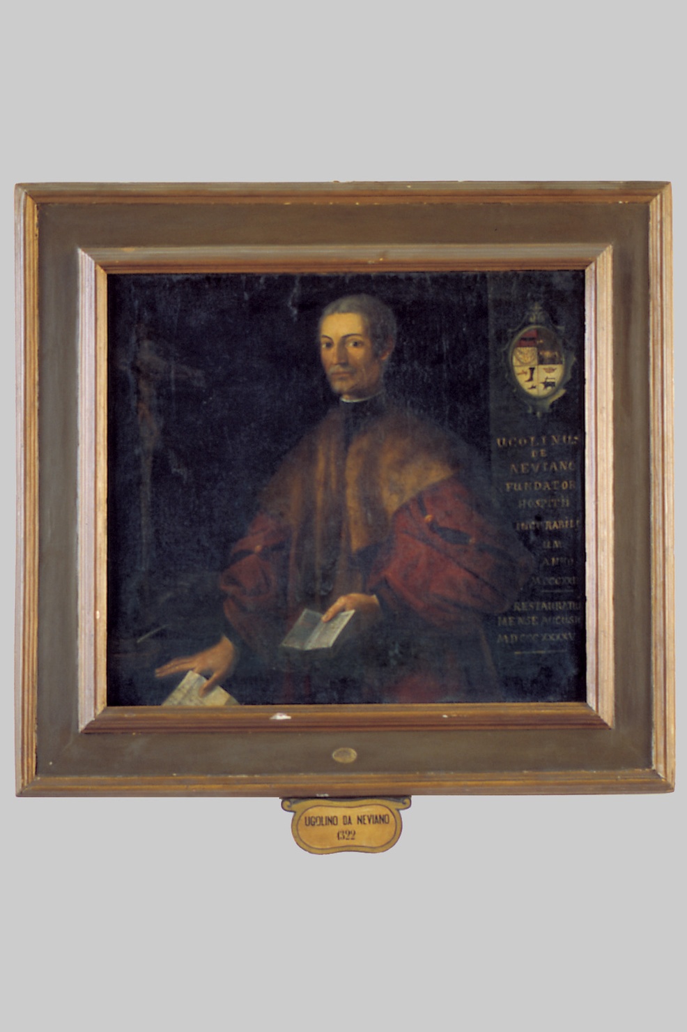 RITRATTO DI UGOLINO DA NEVIANO (dipinto) - ambito emiliano (sec. XVII)