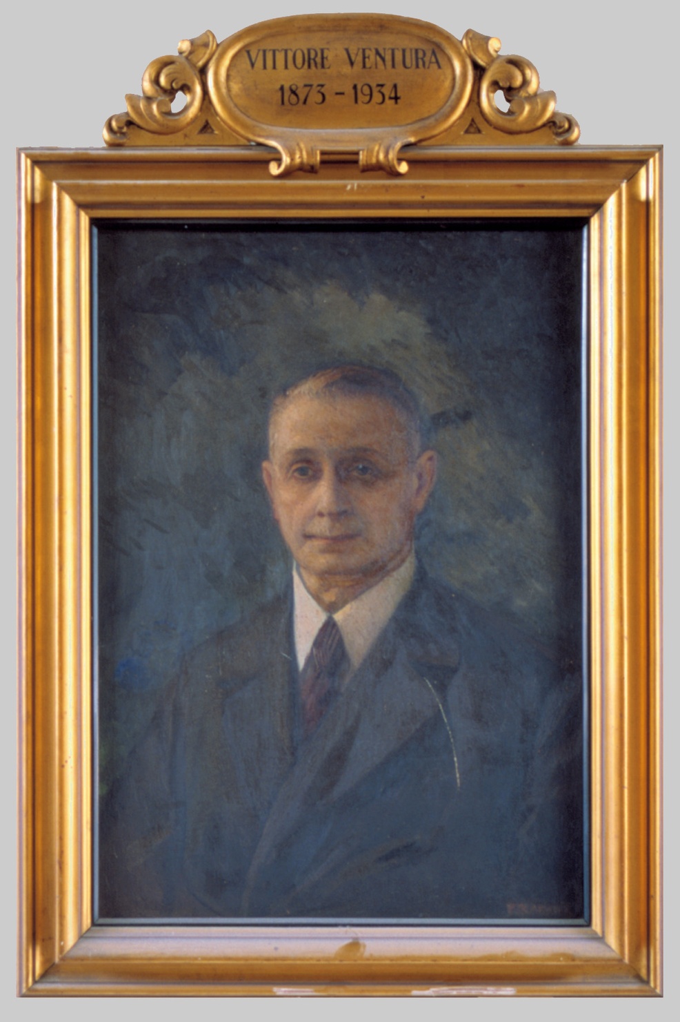 RITRATTO DI VITTORE VENTURA (dipinto) di Baratta Paolo (sec. XX)