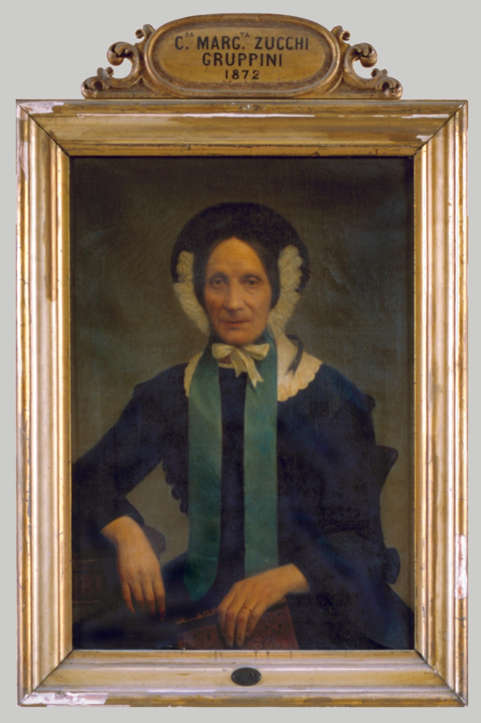 RITRATTO DELLA CONTESSA MARGHERITA ZUCCHI GRUPPINI (dipinto) di Gaibazzi Giovanni (attribuito) (sec. XIX)