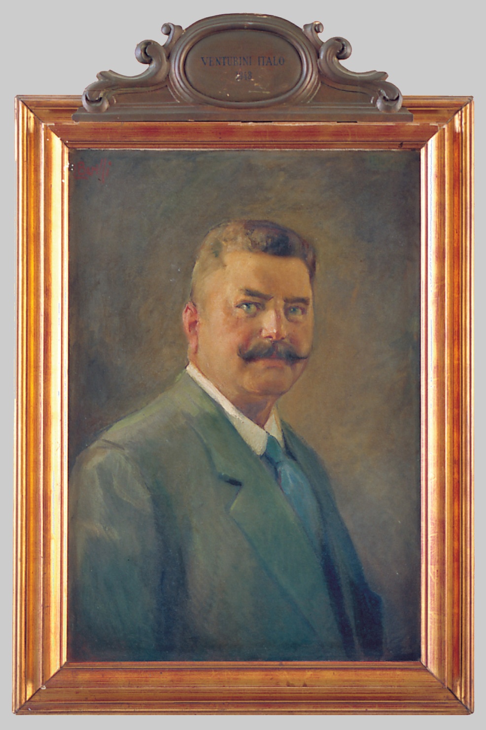 RITRATTO DI ITALO VENTURINI (dipinto) di Barilli Latino (sec. XX)