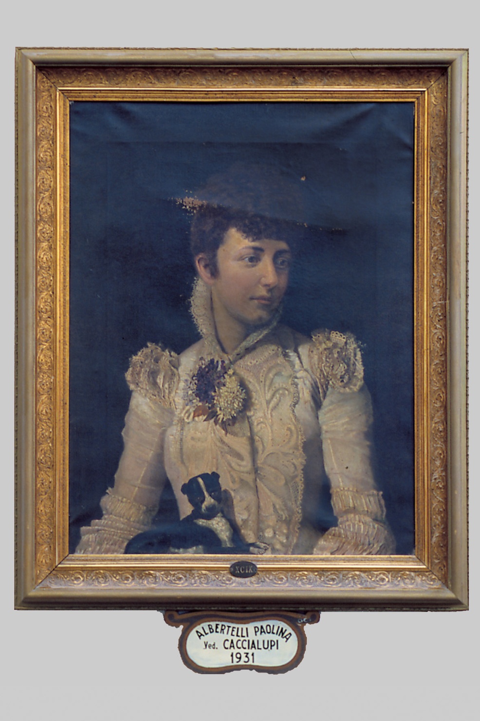 RITRATTO DI PAOLINA CACCIALUPI (dipinto) di Cantoni Enrico (sec. XX)