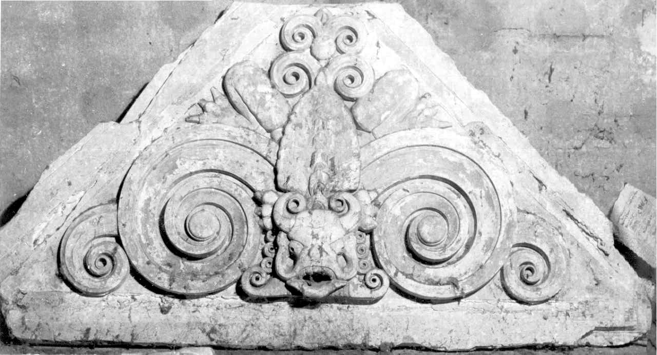 modello di decorazione, elemento d'insieme - ditta fornaci Chini, Borgo San Lorenzo (Fi) (primo quarto sec. XX)