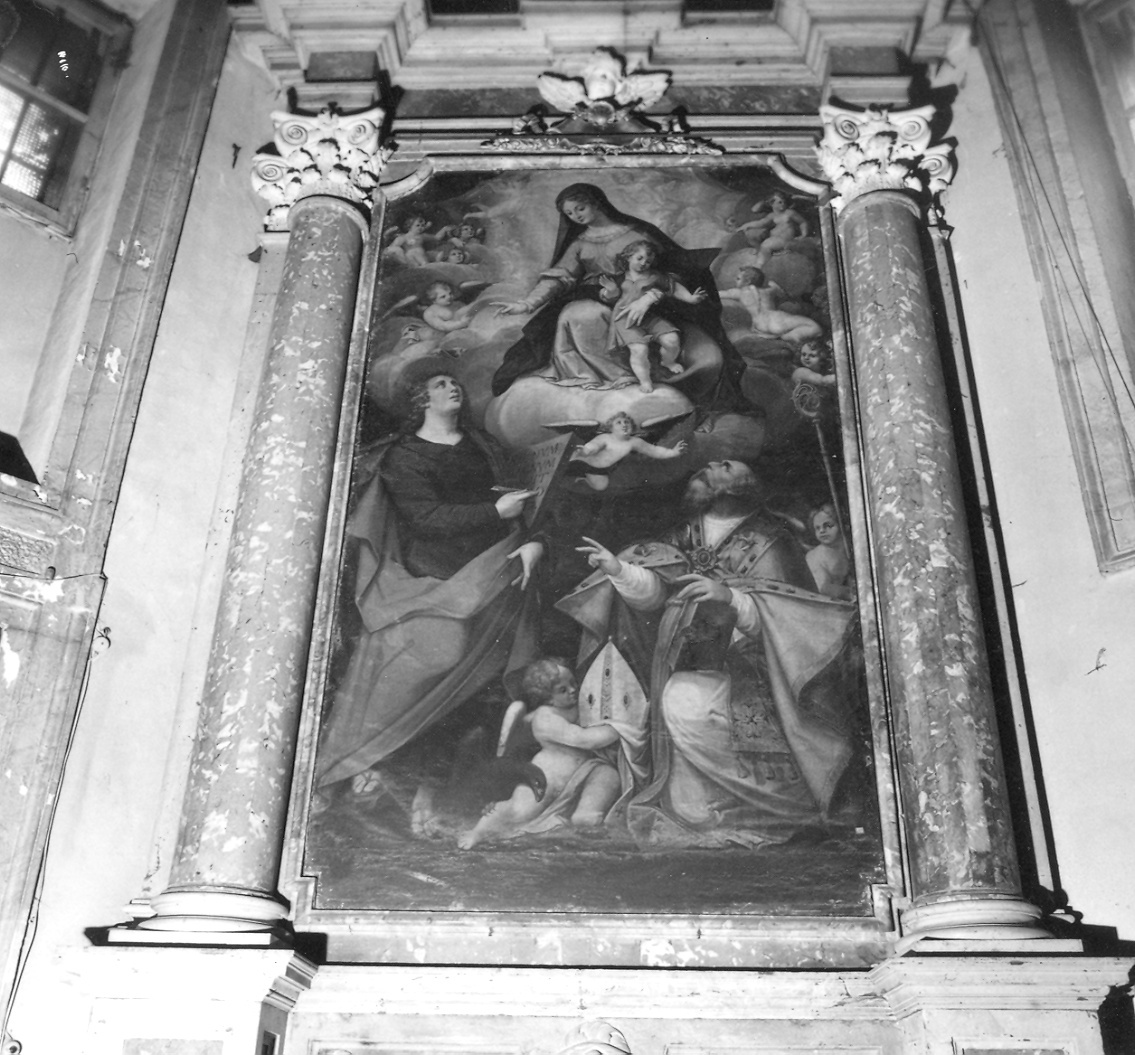 Madonna con Bambino e Santi (dipinto) di Martini Innocenzo Filippo (sec. XVII)