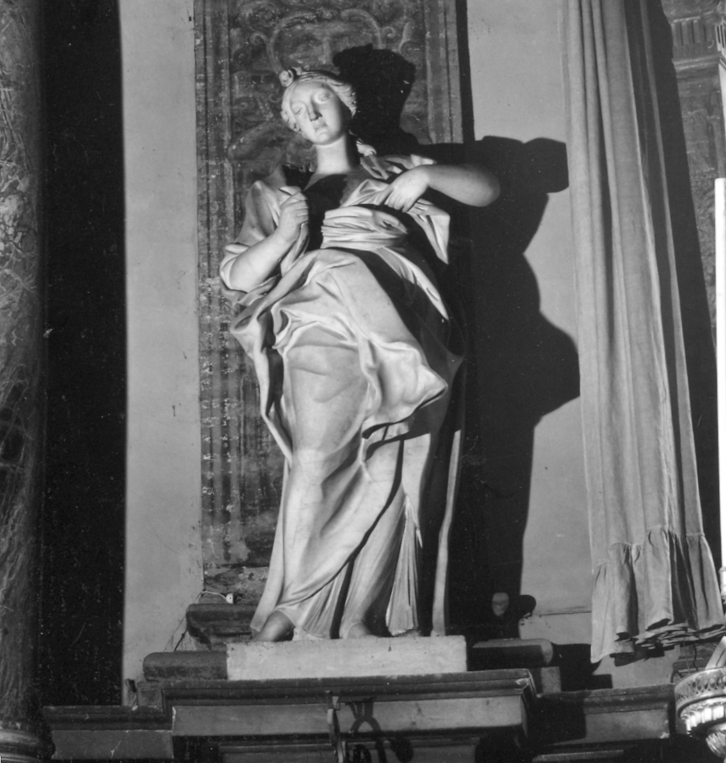 verginità (scultura) di Baratta Francesco, Baratta Giovanni, Mozzani Giuliano (sec. XVIII)