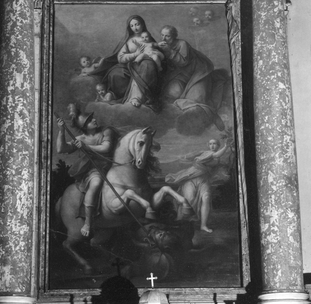 San Giorgio e il drago (dipinto) di Franceschini Marcantonio (sec. XVIII)