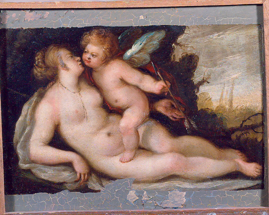 Venere e Cupido (dipinto) - ambito veneto (metà sec. XVII)