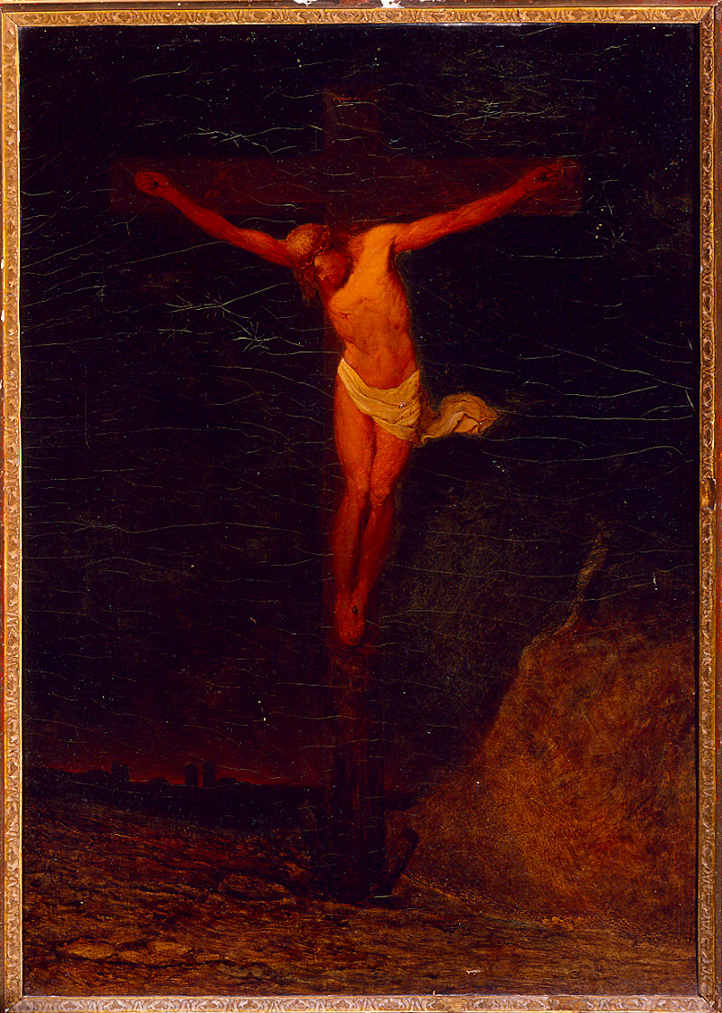 Cristo crocifisso (dipinto) - ambito parmense (seconda metà sec. XIX)