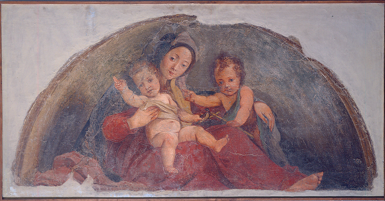 Madonna col Bambino e san Giovannino (dipinto) di Carracci Annibale (sec. XVI)