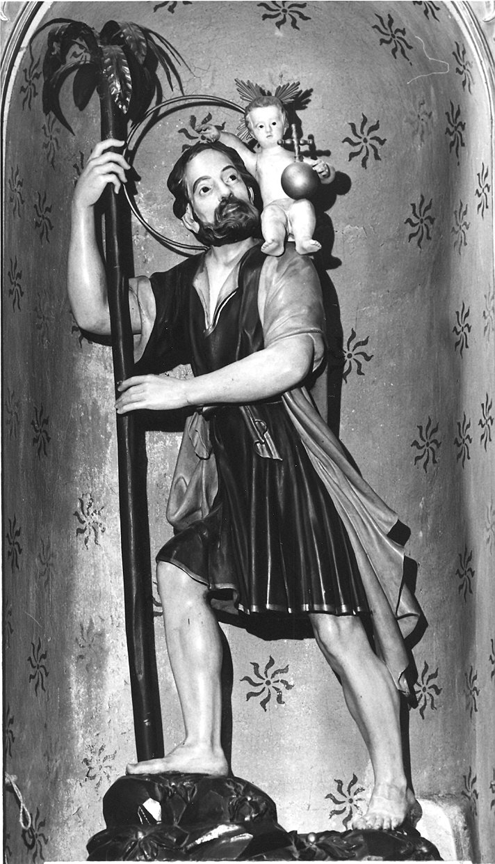 San Cristoforo (statua) di Borella Domenico (sec. XIX)